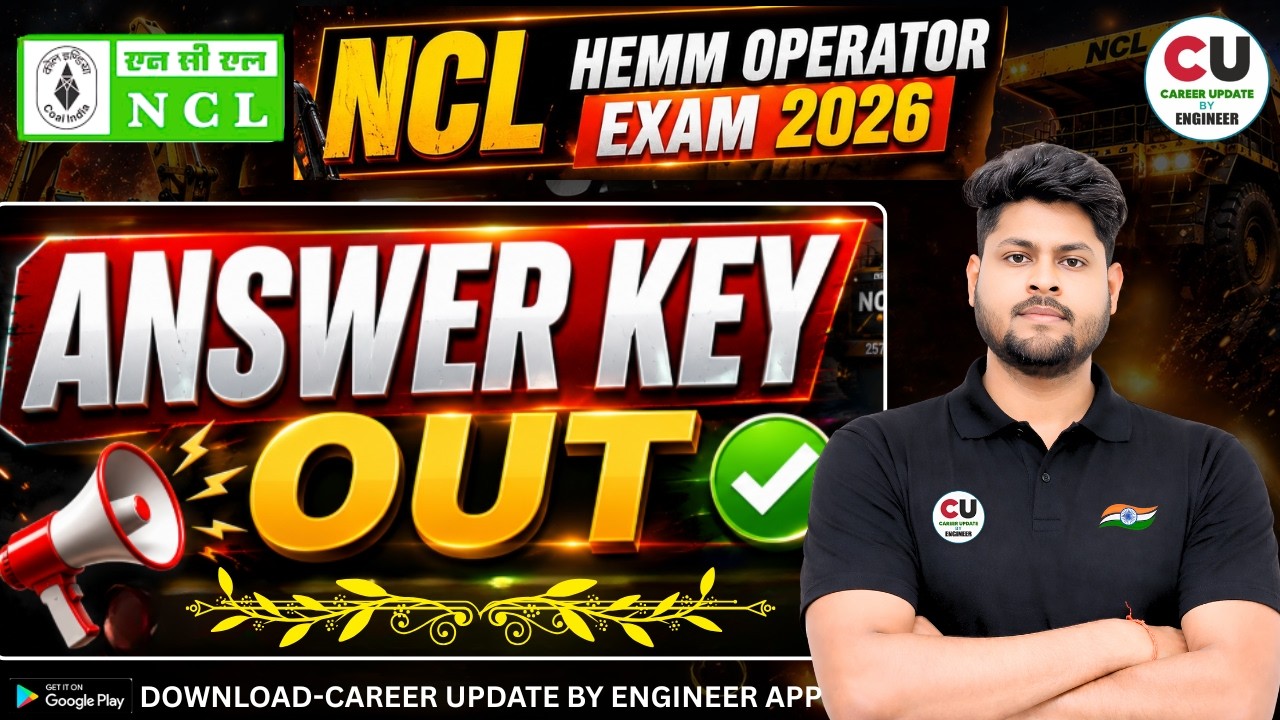 🔴NCL HEMM Operator 2026 | Answer Key Out | How to Check | NCL HEMM Operator Answer Key 2026
