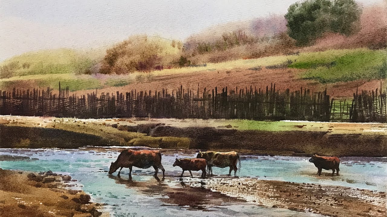 岁月静好 水彩教程 Time is quiet  Watercolor course