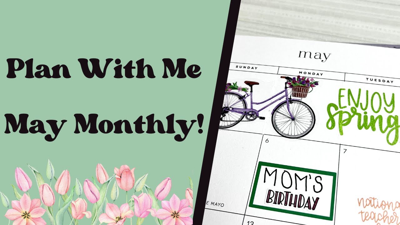 PLAN WITH ME // May Monthly // May 2024 // The Happy Planner