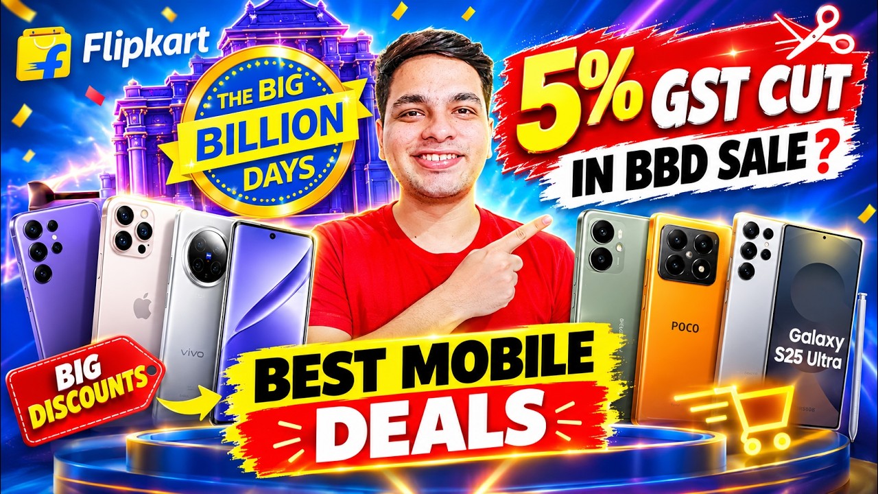 New Phone Price Drop 🔥 5% GST CUT On Mobiles in Flipkart Big Billion Days 2026 ? BBD Sale Best Deals