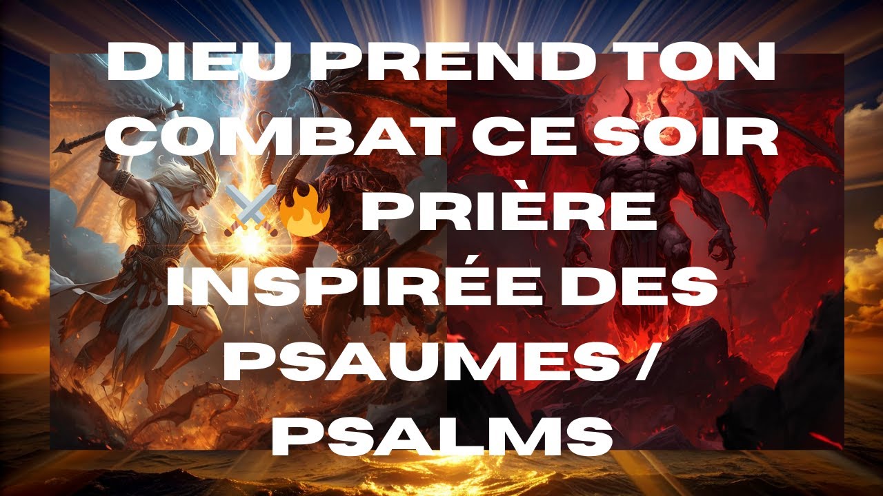 Dieu Prend Ton Combat Ce Soir ⚔️🔥 | Prière Inspirée des Psaumes / Psalms
