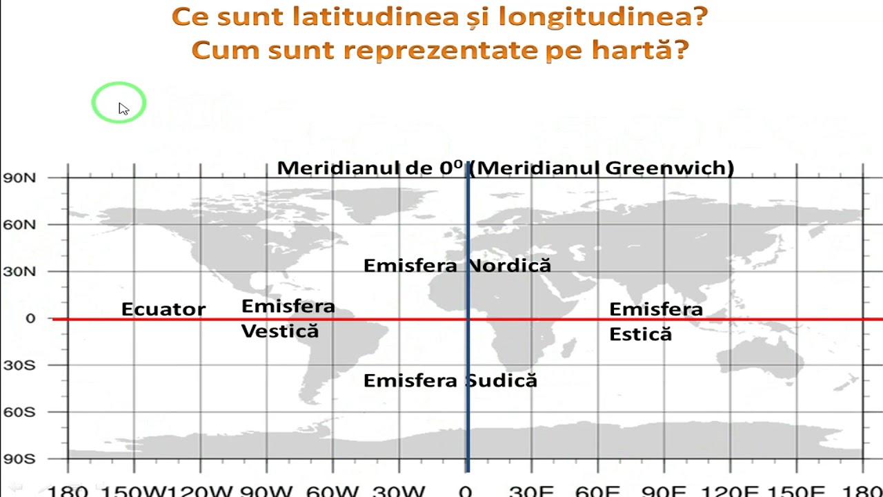 Ce sunt latitudinea și longitudinea? Cum sunt reprezentate acestea pe hartă - RED geografie