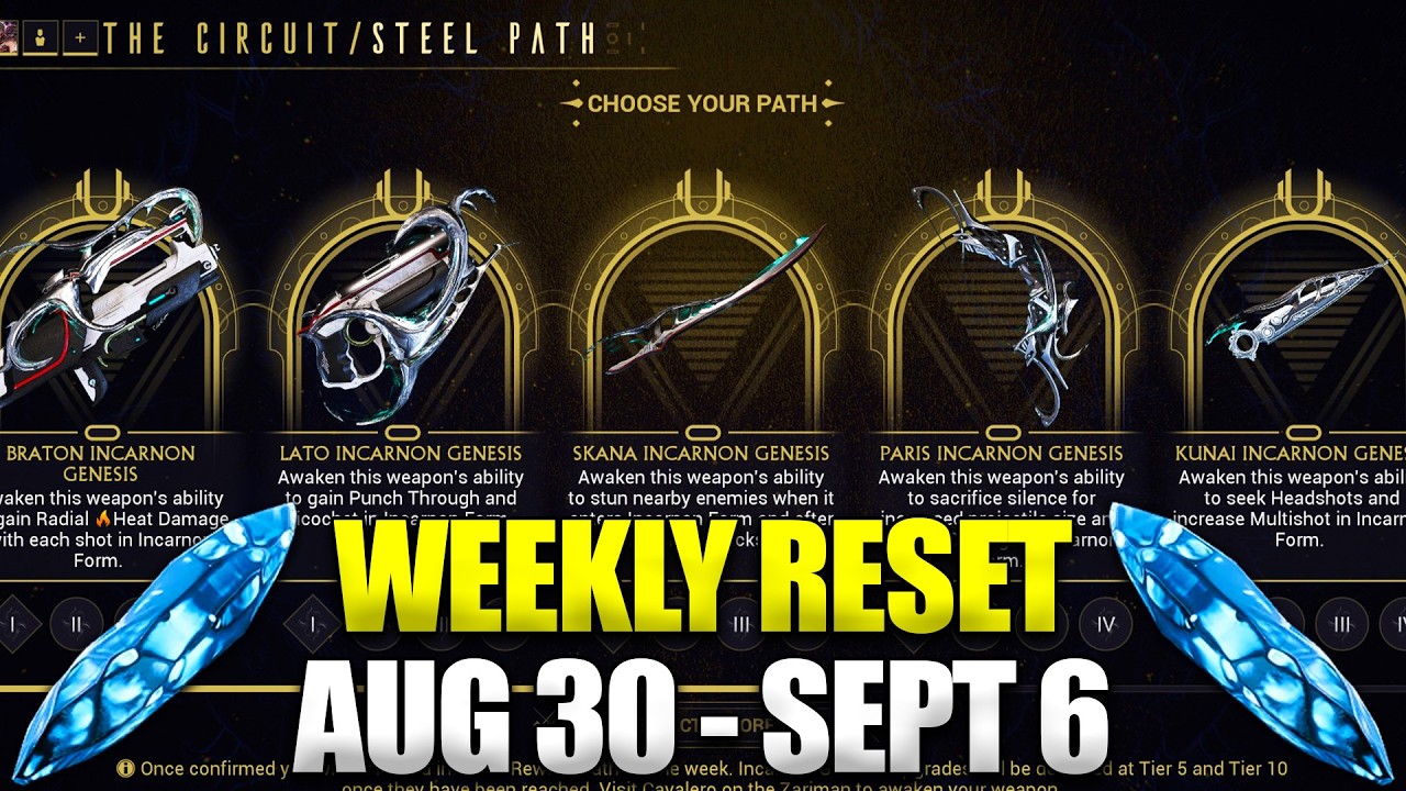 Devstream This Friday! Warframe Weekly Reset August 30 - September 6!