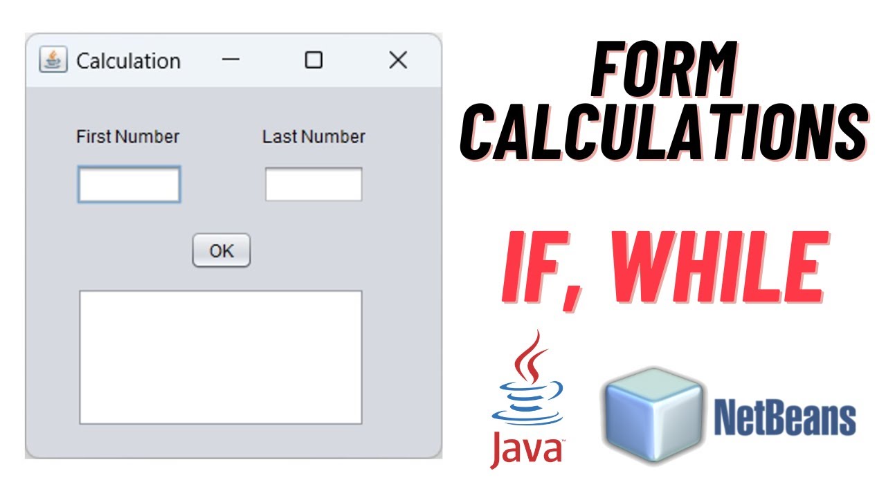 Java Form Calculation with NetBeans