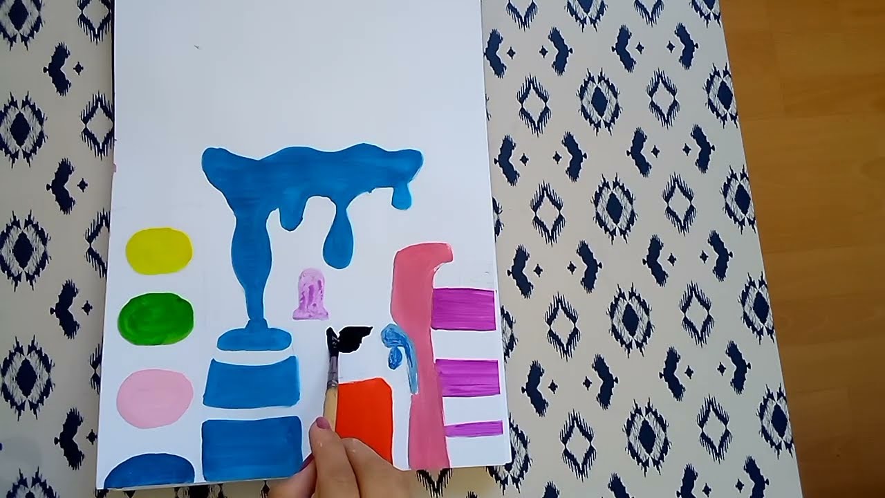 Art subject| gouache paint| Arty girl M