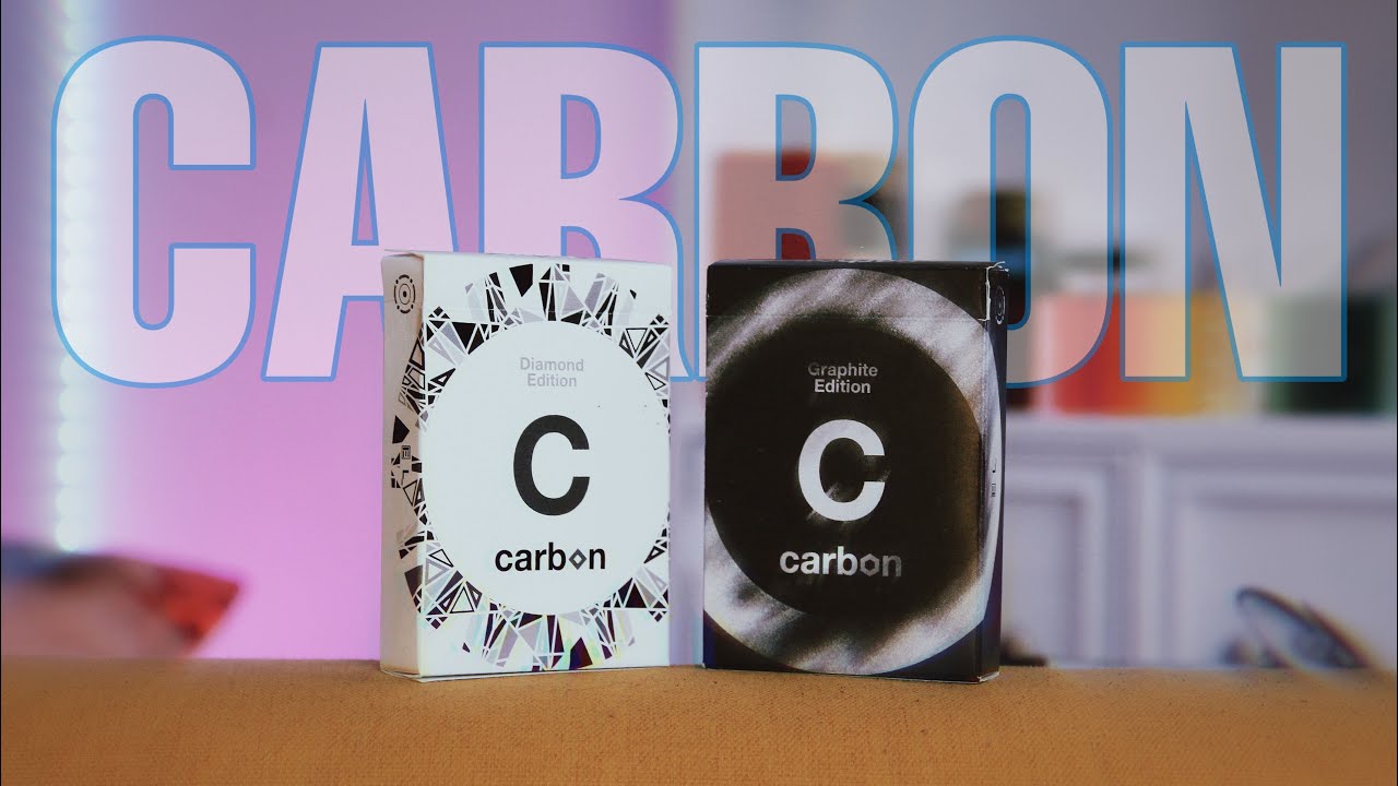 Beautiful AND Quality Playing Cards! The Carbon Decks (Diamond + Graphite Edition)