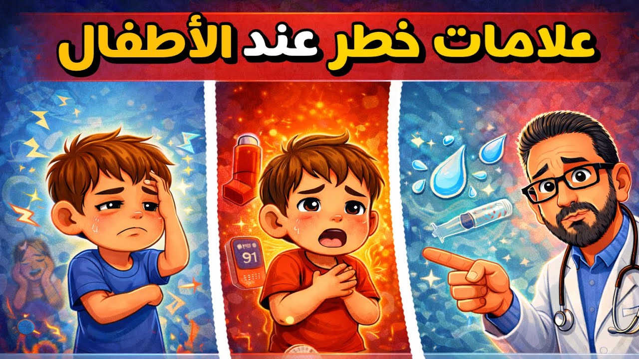 أعراض خطيرة عند الأطفال 🧒 👧 ماينفعش تستنى معاها ‼️ 
