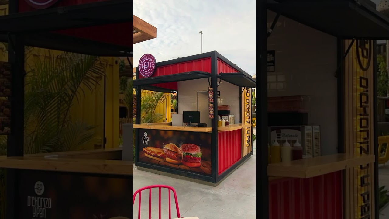 M&oacute;dulo de venta de comida r&aacute;pida ✨ #dise&ntilde;ointerior #com&eacute;rciolocal #obra  #foodtruck #emprendimiento