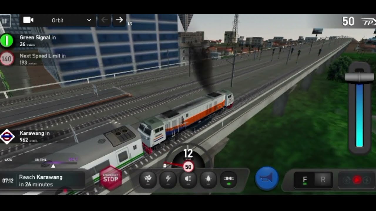Game play train simulator Gambir - Karawang 