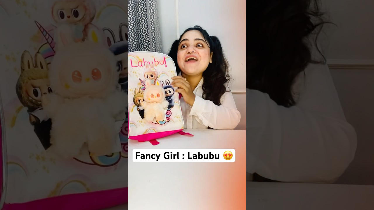 Fancy Girl Labubu #ytshort #shorts #fancygirl #labubu #funny #school #stationery #hb #horror #kids