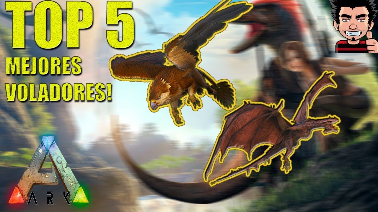 TOP 5 ARK MEJORES VOLADORES IMPRESCINDIBLE TUTORIAL PC PS4 XBOXONE ARK SURVIVAL EVOLVED ESPAÑOL