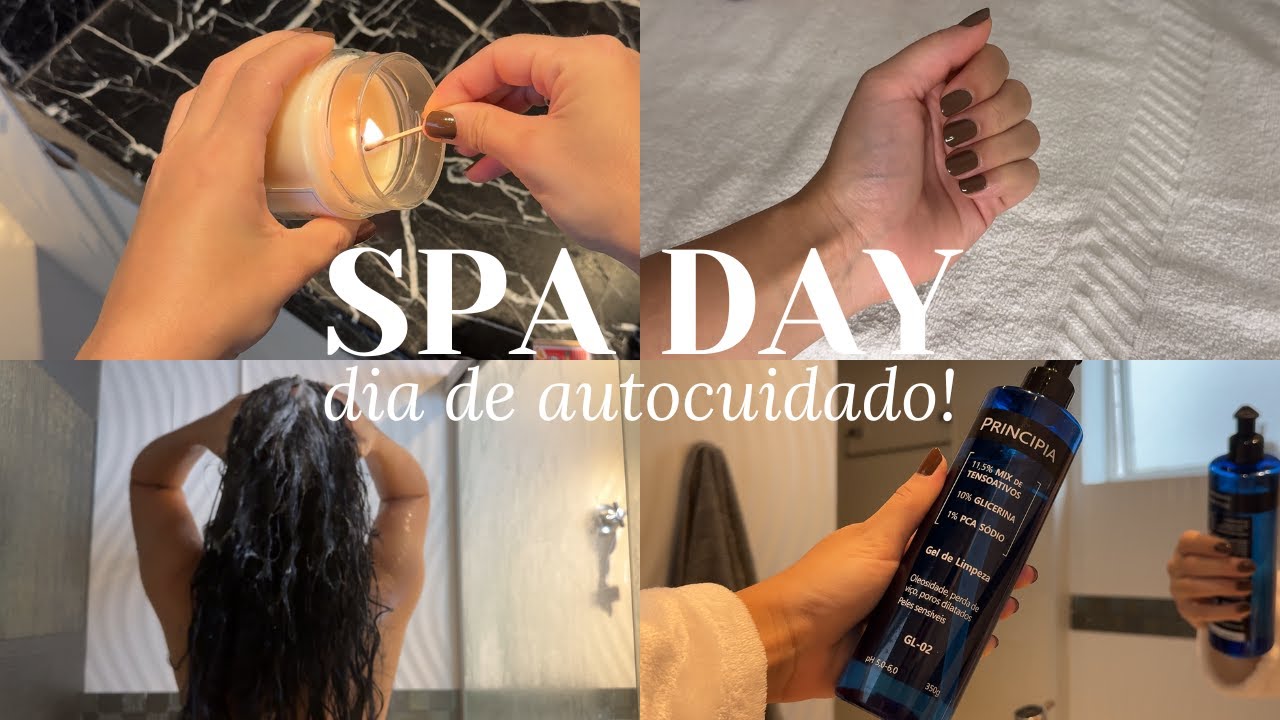 fiz um SPA DAY em casa para relaxar ♡ unhas, cabelo, skin care, etc. 🌷💗✨
