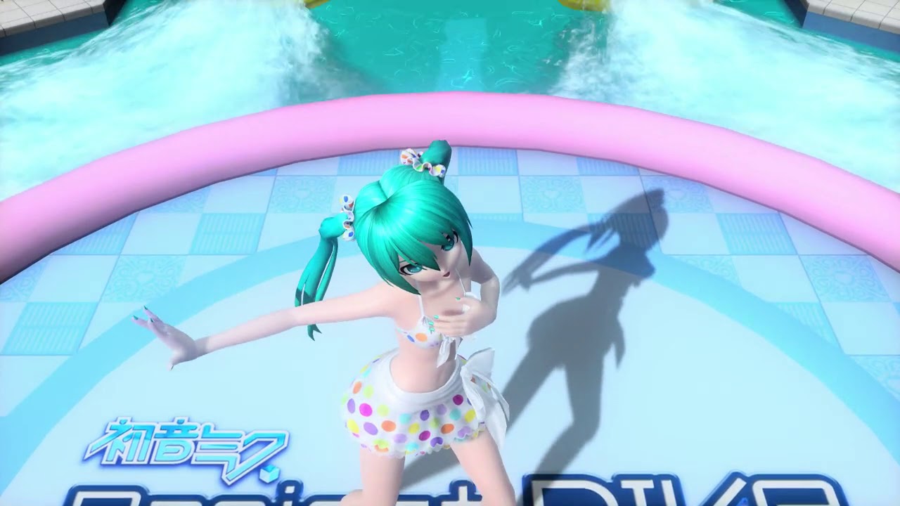 [PDA] Magical Sound Shower [Miku - Polka-Dot Bikini]