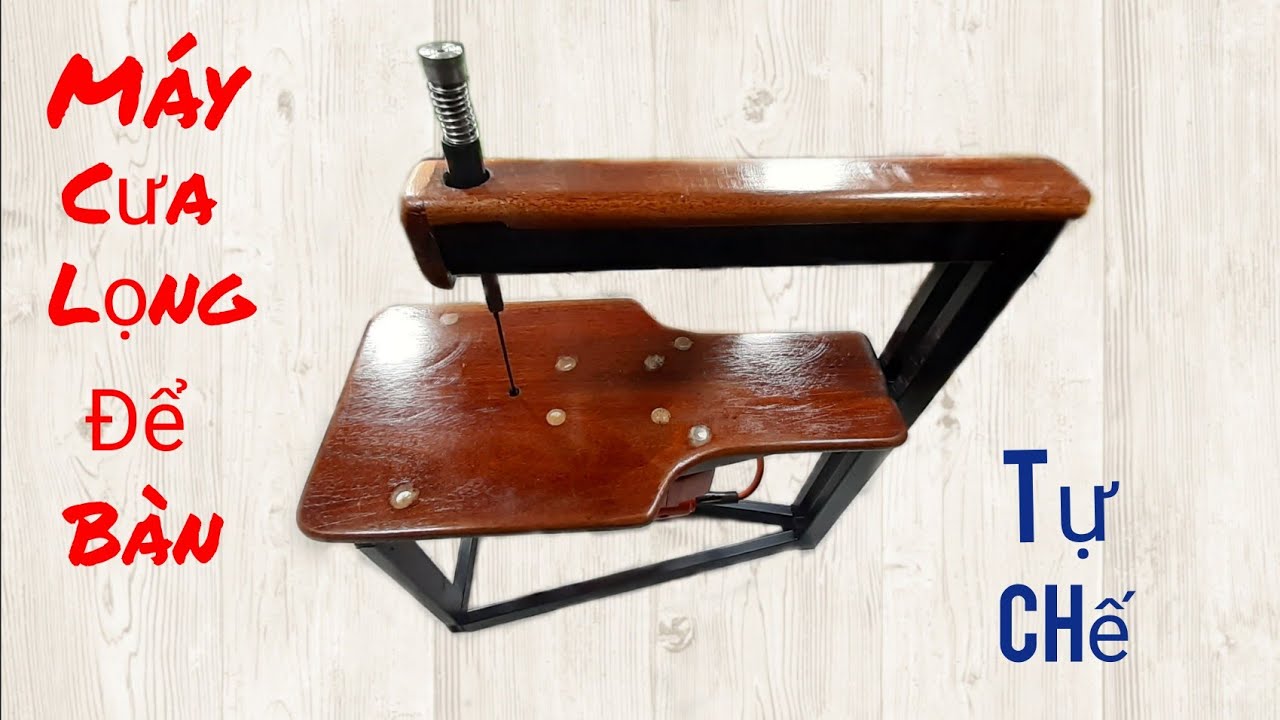 Tự chế máy cưa lọng bàn // how to make table saws