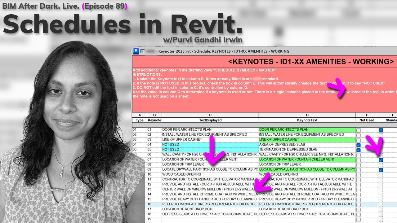 Revit Schedules Tips and Tricks (w/Purvi Gandhi Irwin)