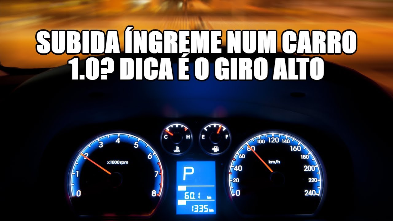 Subida &iacute;ngreme num carro 1.0? Dica &eacute; o giro alto