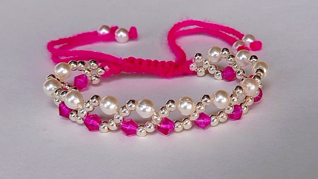 Beautiful and easy bracelet || diy easy bracelet || bracelet making with beads