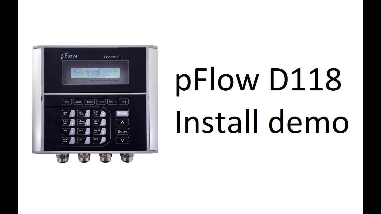 pFlow D118 Flow meter demo