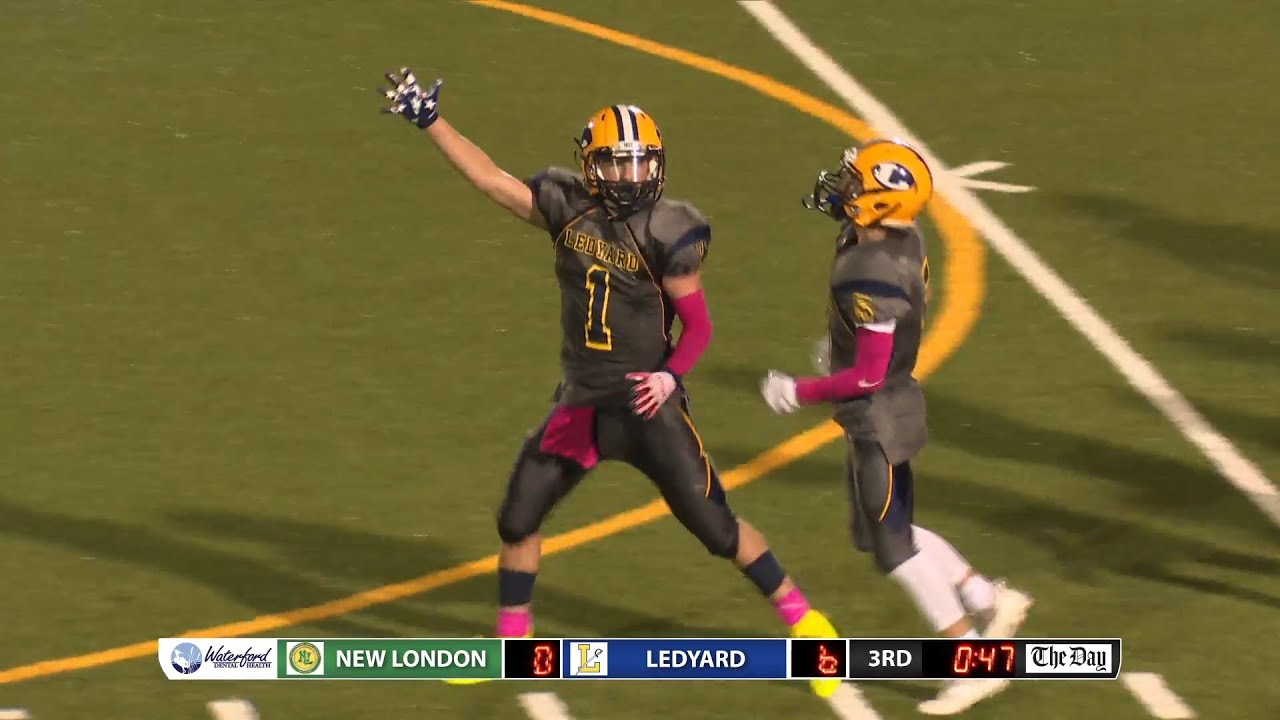 Football highlights: Ledyard 8, New London 0