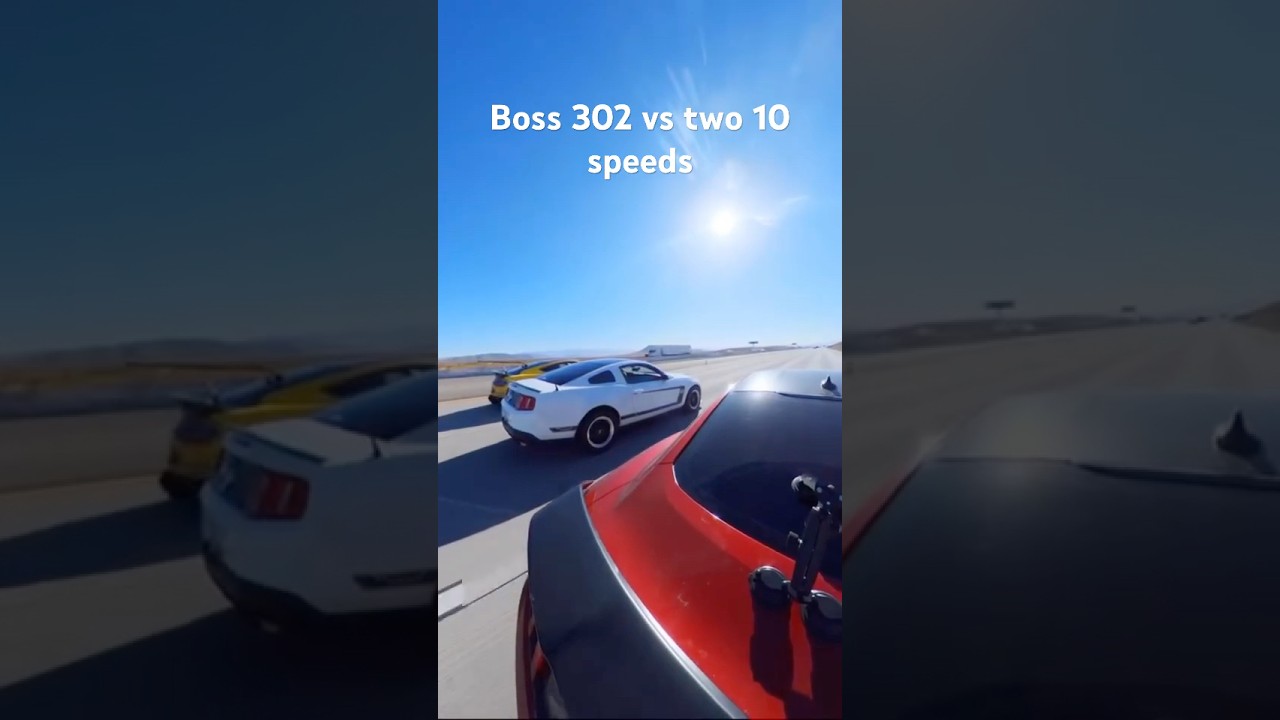 Boss 302 vs 10 speed Mustang