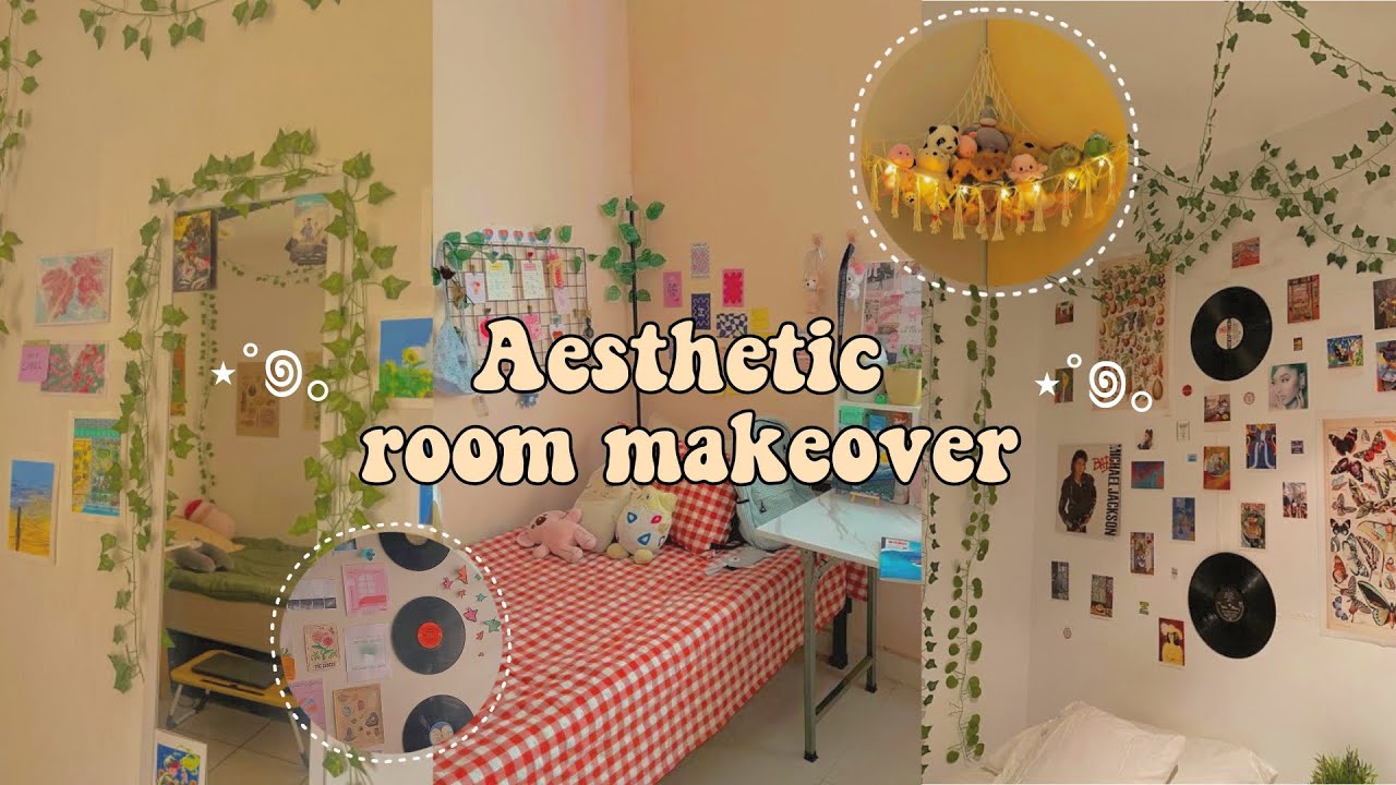 Aesthetic summer room makeover 🍄✨ || cozy bedroom transformation 🧸 || pinterest-inspired!