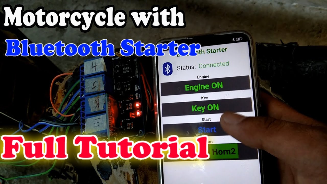HOW? Motorcycle with Bluetooth Starter Full Tutorial - Tagalog