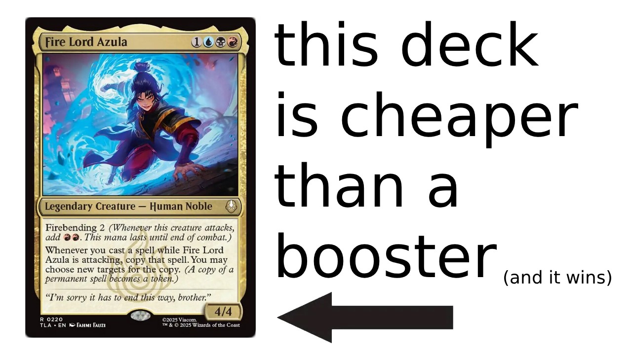 this budget fire lord azula deck costs less than a booster pack