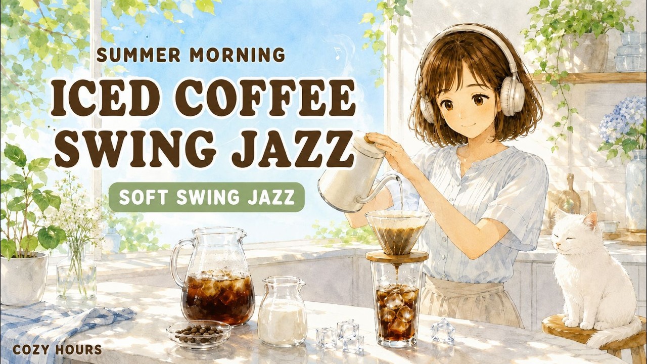 [PLAYLIST] Summer Morning Iced Coffee | cozy swing jazz