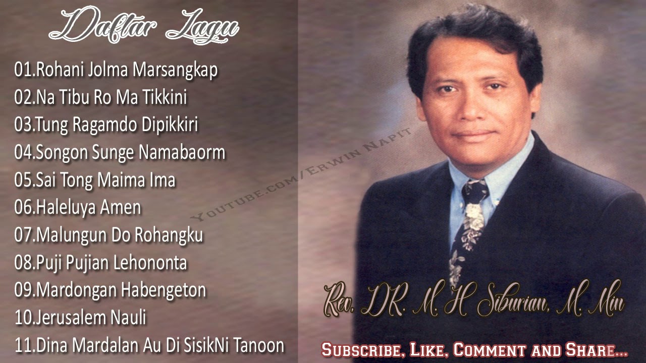 LAGU ROHANI TERBAIK - LAGU ROHANI BATAK PUJIAN PENYEMBAHAN