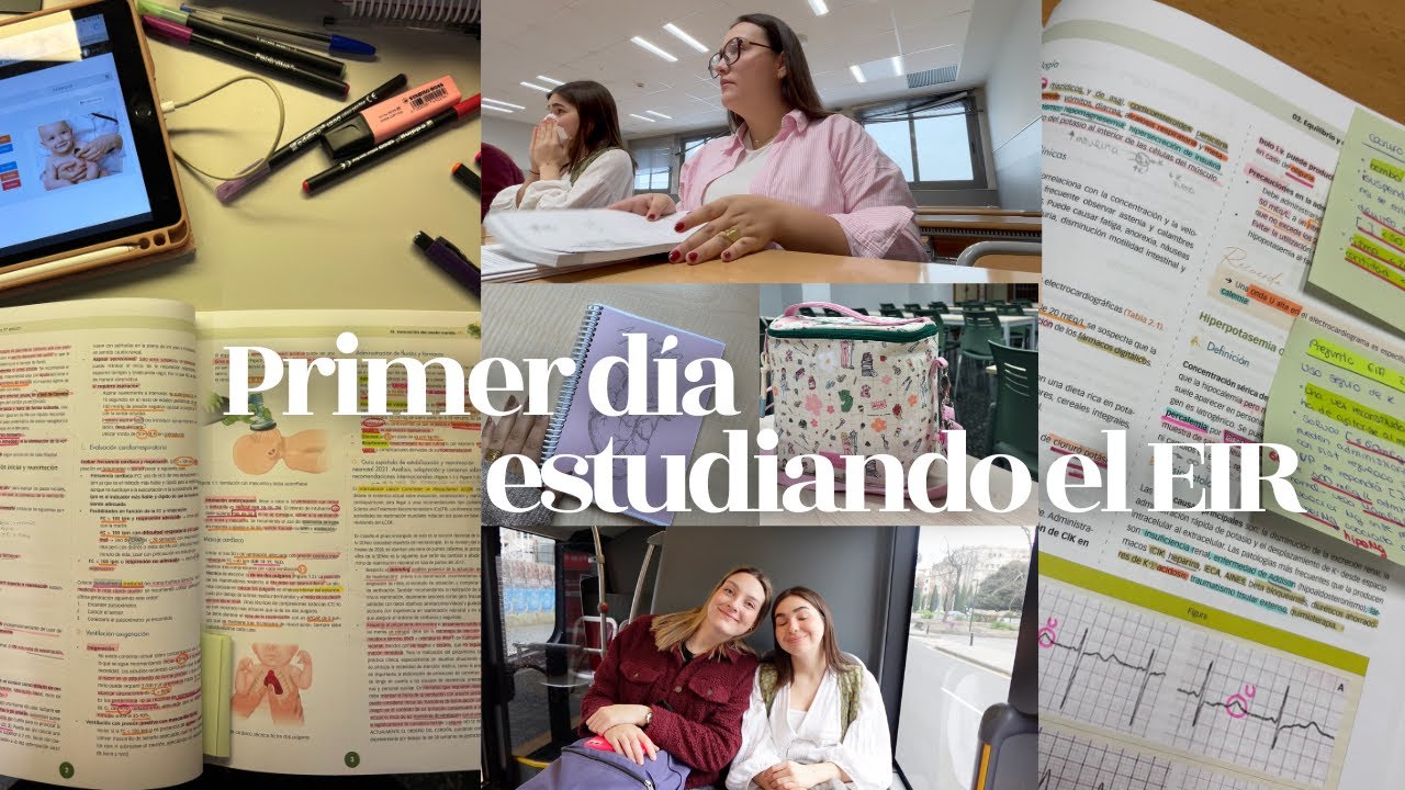 Primer día ESTUDIANDO el EIR 🎧👩🏽‍💻|| estudiante de enfermería, oposición, productividad, vuelta 2...