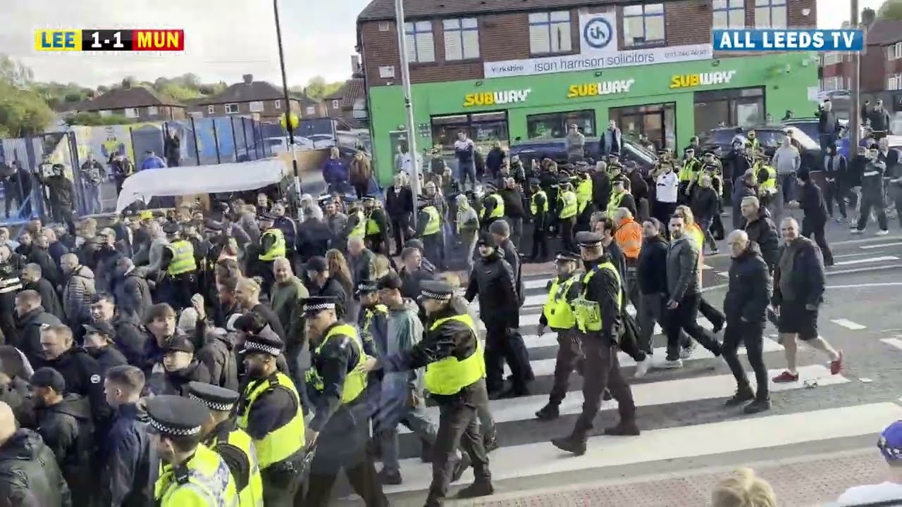 SOUTH STAND LIMBS!! FAN CAM | LEEDS 1-1 MAN UTD