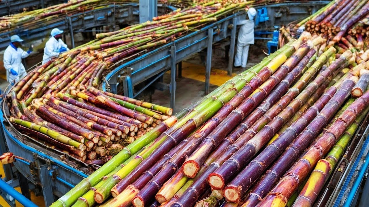 Como a Cana-de-açúcar é Processada Na Maior Fazenda do Mundo- processo do açúcar e etanol