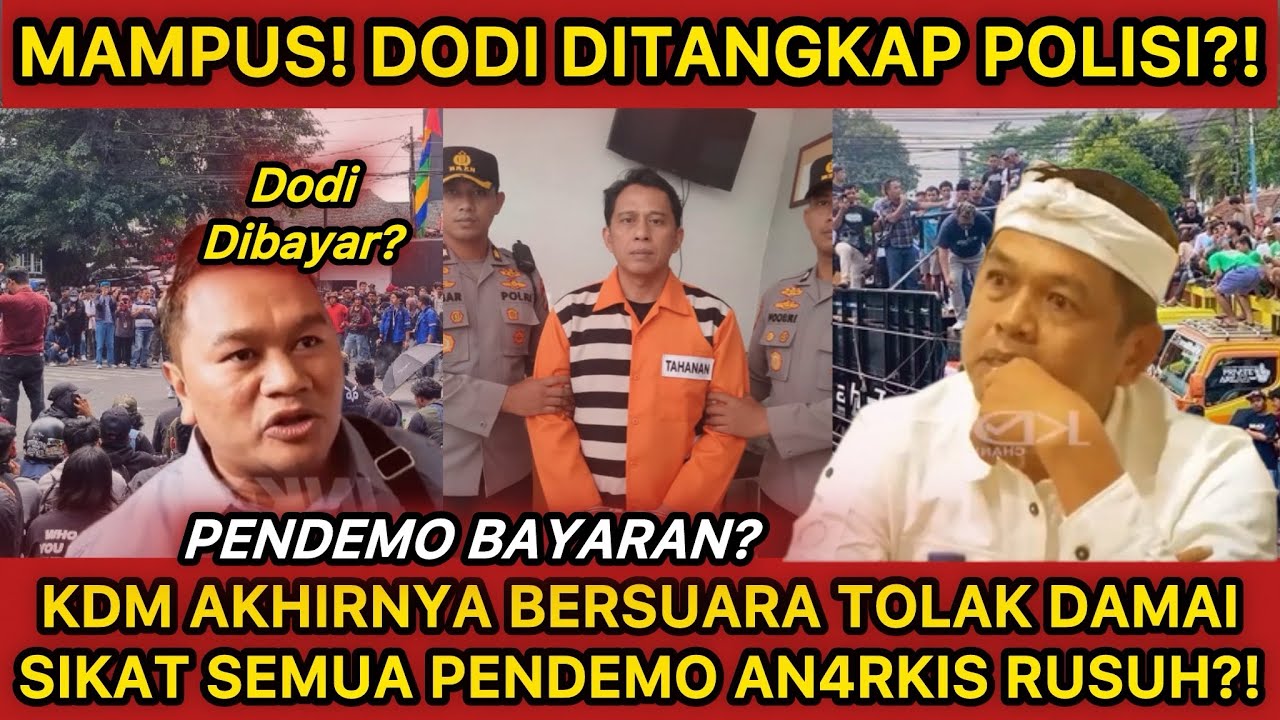 MAMPUS‼️DODI DISERET KE POLISI?! AMUK KDM PARA PENDO KABUR USAI KETAHUAN DITUNGGANGI BANDAR BESAR?!