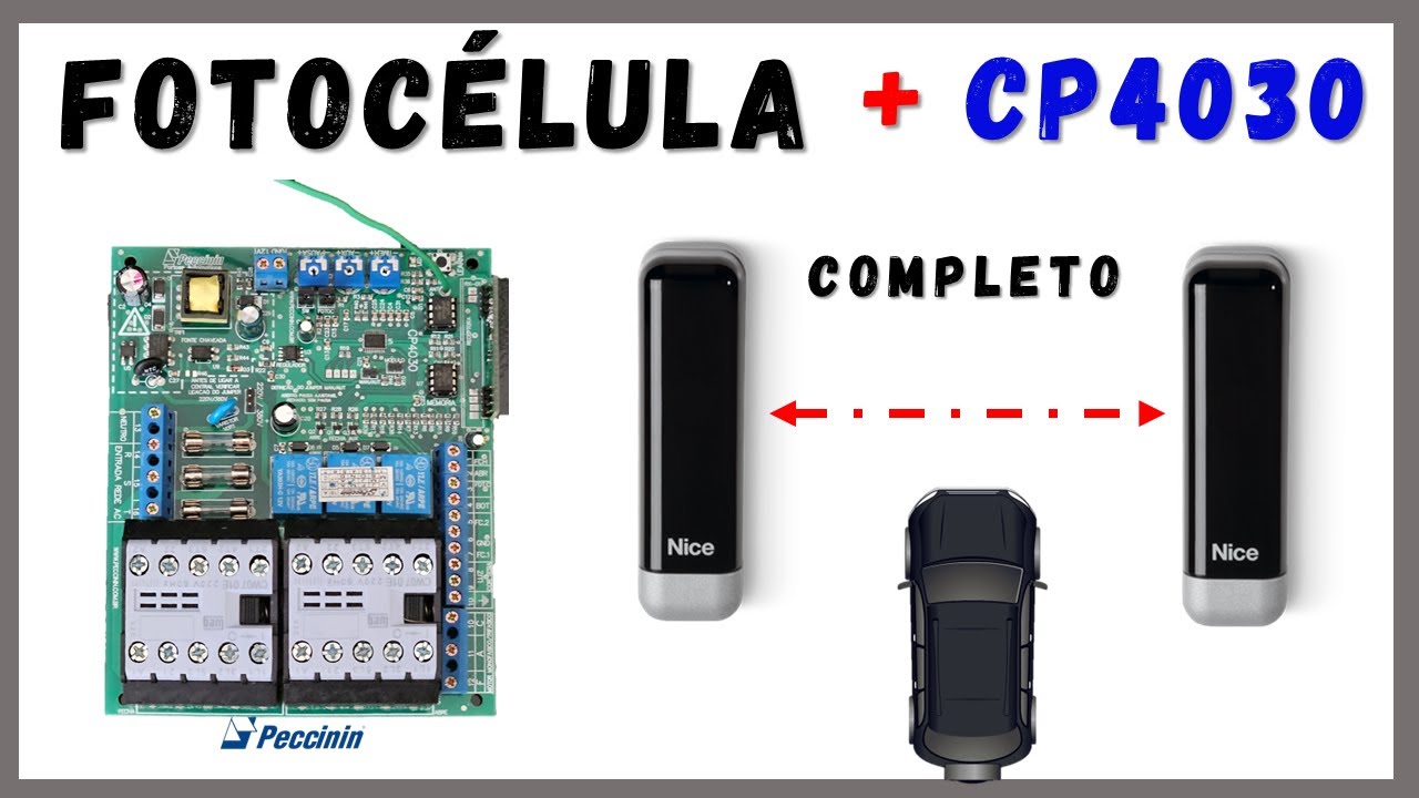 Como Ligar a Fotocélula na Placa de Comando Contatora Cp 4030 Peccinin