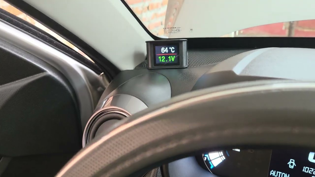 Renault Kwid monitor Hud obd2 de temperatura 