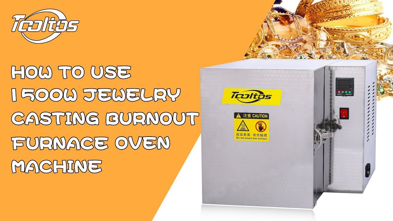 How To Use Tooltos 1500W Jewelry Casting Burnout Furnace Oven Machine?