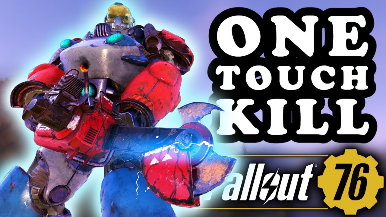 One Touch Kill! OP Auto Axe / Chainsaw Build - Fallout 76