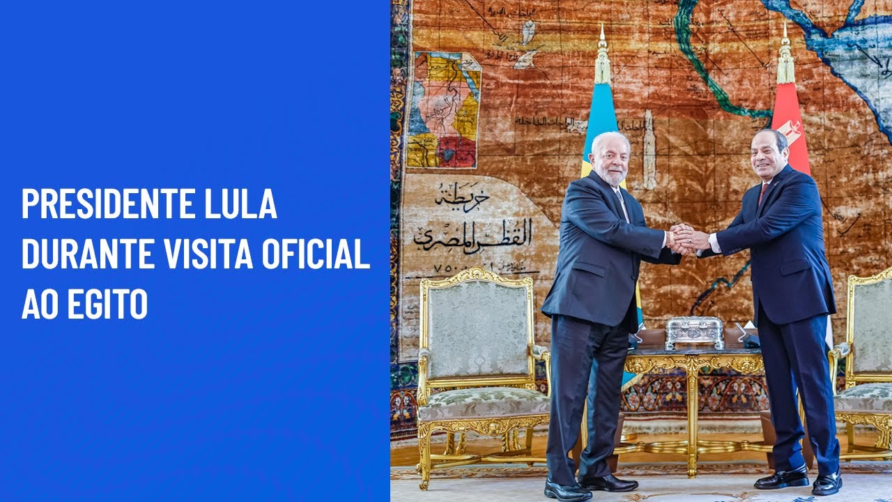 Presidente Lula durante visita oficial ao Egito