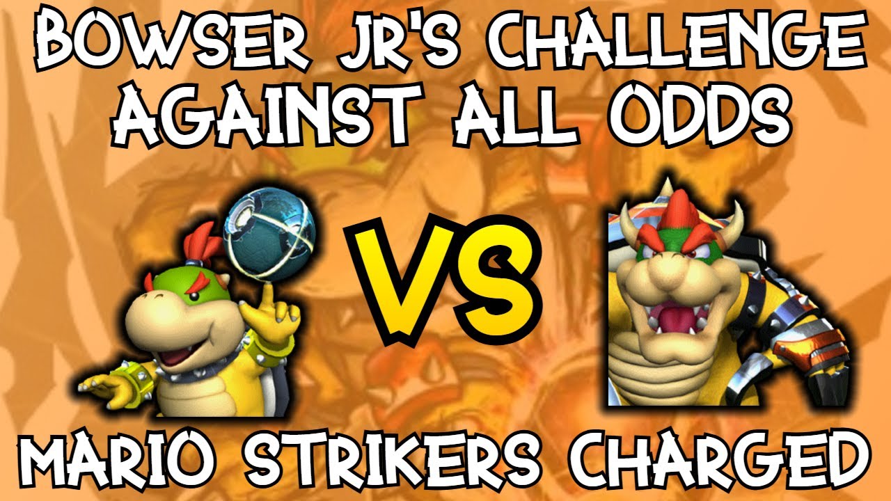 Mario Strikers Charged - Bowser Jr's Challenge - Against All Odds vs Bowser - Difficulty:Megastriker