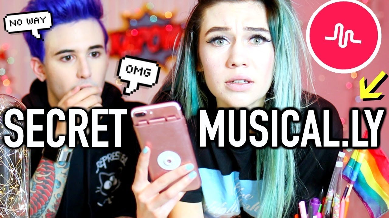 Reacting to My SECRET Musical.ly (be prepared omg)