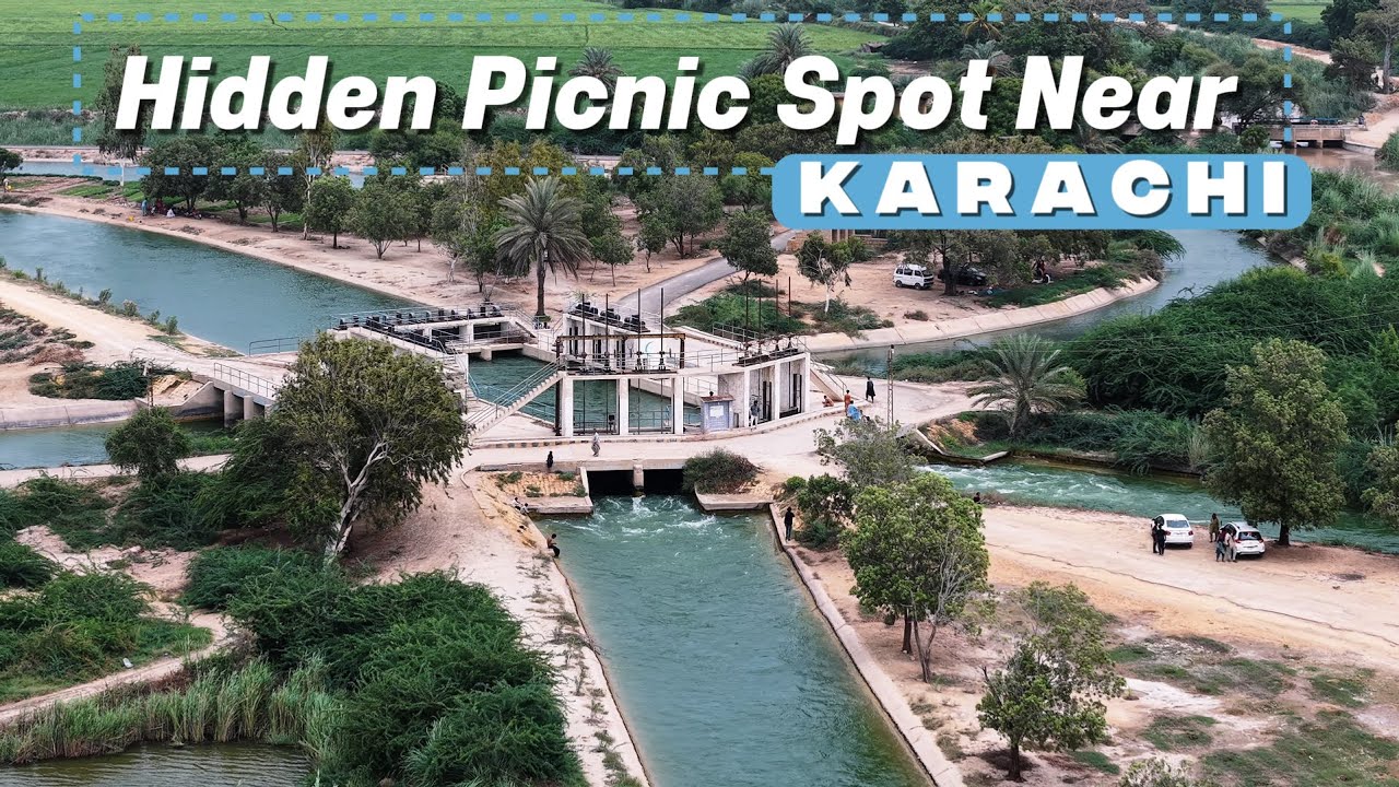 Hidden Picnic Point Near Karachi | Water Canals, Lush Green Fields & Family Fun