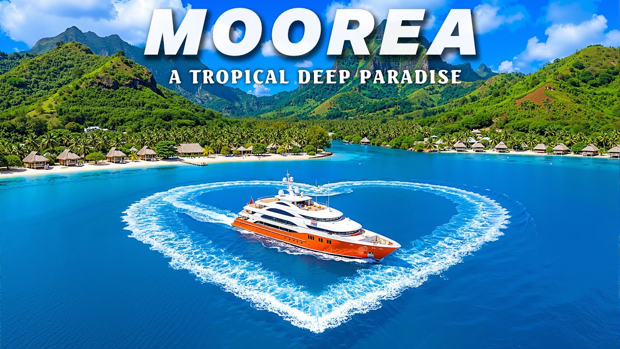 Moorea 4K | Discover Moorea’s Pristine Beaches & Majestic Peaks – Relax with Deep House Chill Music