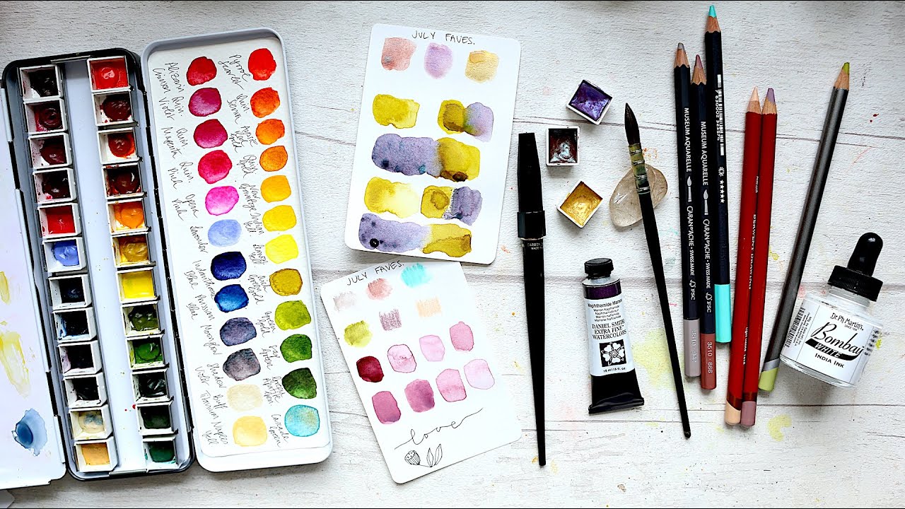 JULY Favourites 2020 | Watercolour Art Supplies!