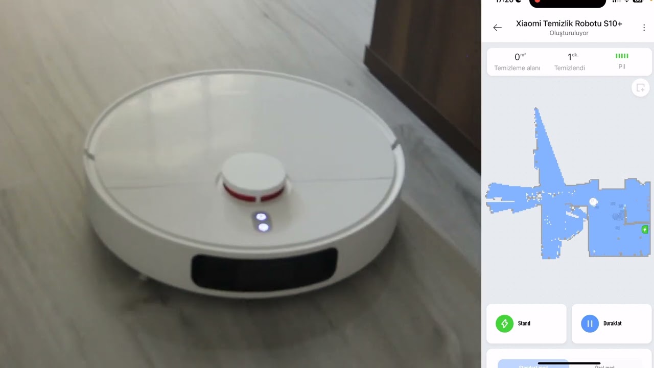Xiaomi Robot Vacuum S10+ Robot Süpürge / Uygulama kurulumu  Oda tanıtma PASPAS Türkçe dil - Ayarlar