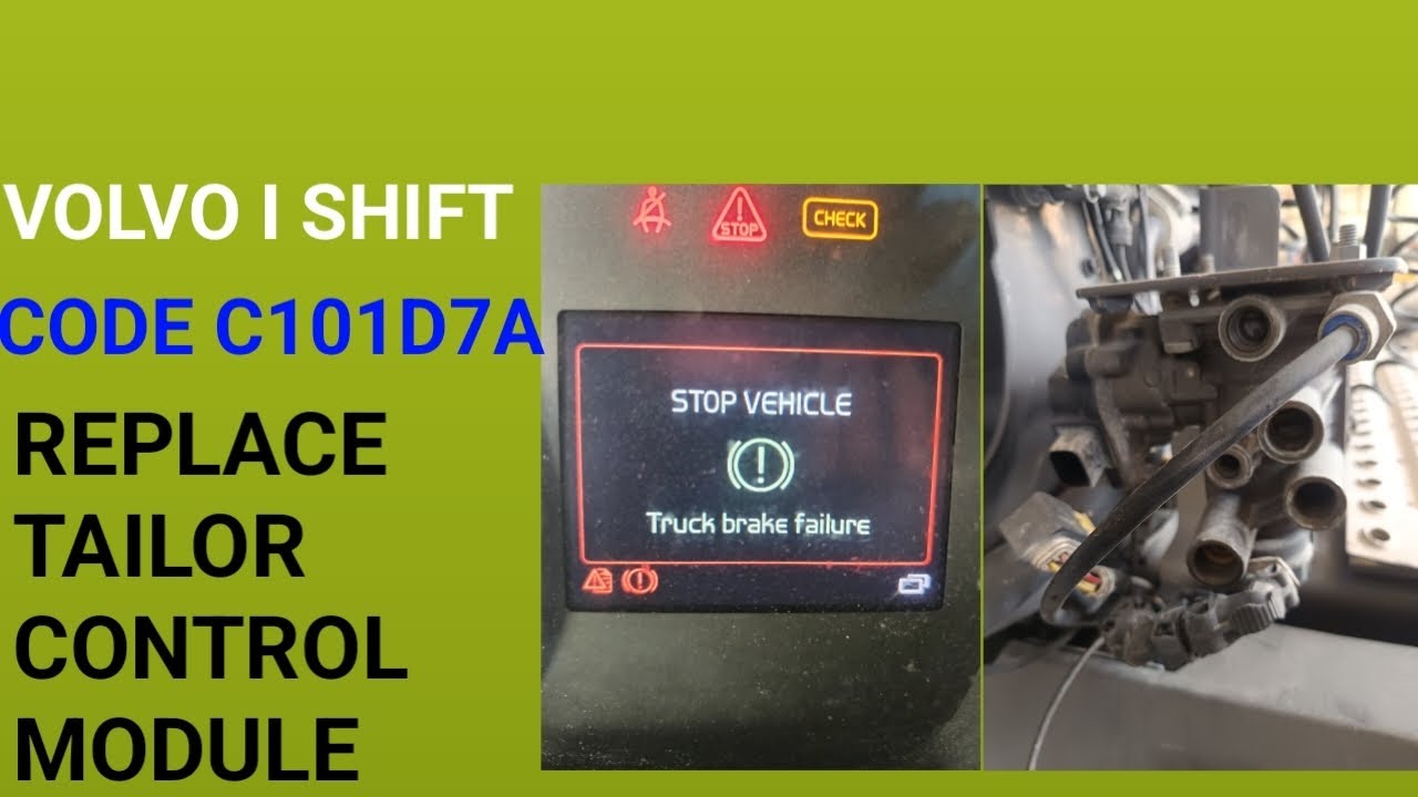 VOLVO I SHIFT 440 TURCK BRACKE FAILURE CODE C101D7A
