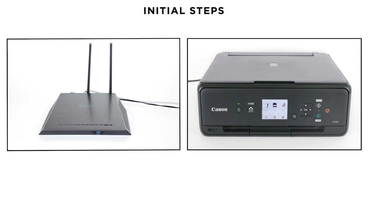 PIXMA TS5150 & TS5140 Wi-Fi Setup - WPS Connection Method