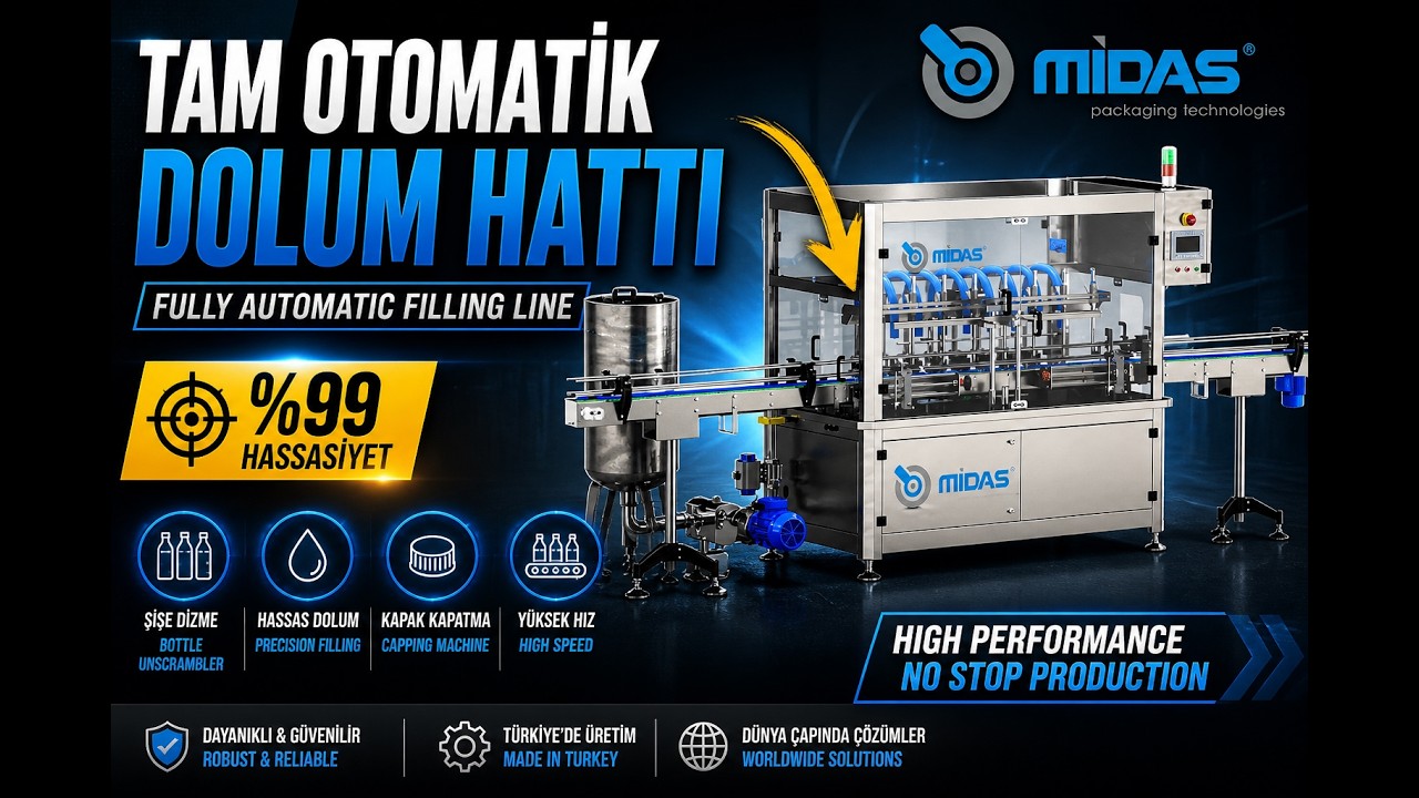 Fully Automatic Liquid Filling Line | Tam Otomatik Sıvı Dolum Hattı