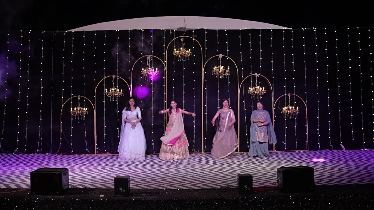 brides cousin sangeet performance (Ritu, shreya, nikita, shweta)