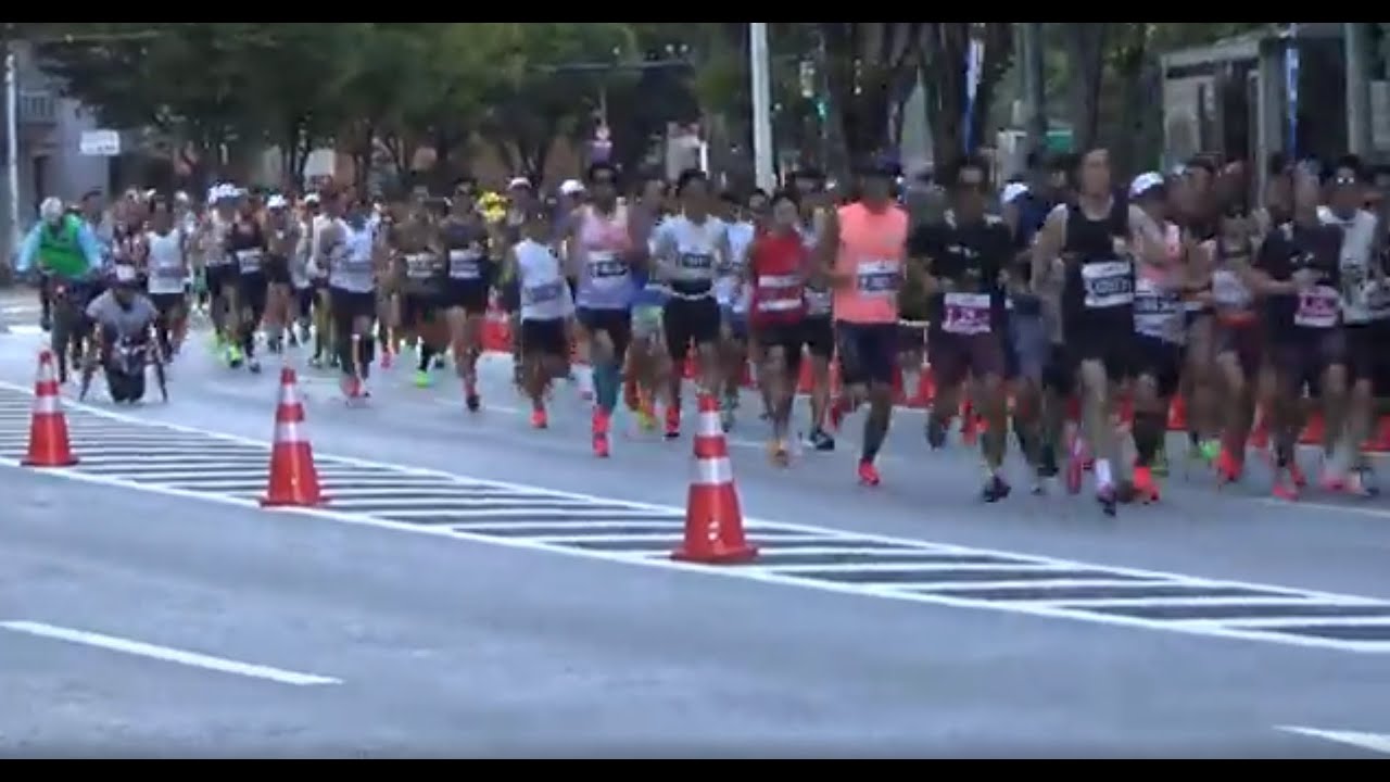 東京レガシーハーフマラソン ２０２５　３.８ｋｍ地点その１　通過時間８時４０分まで