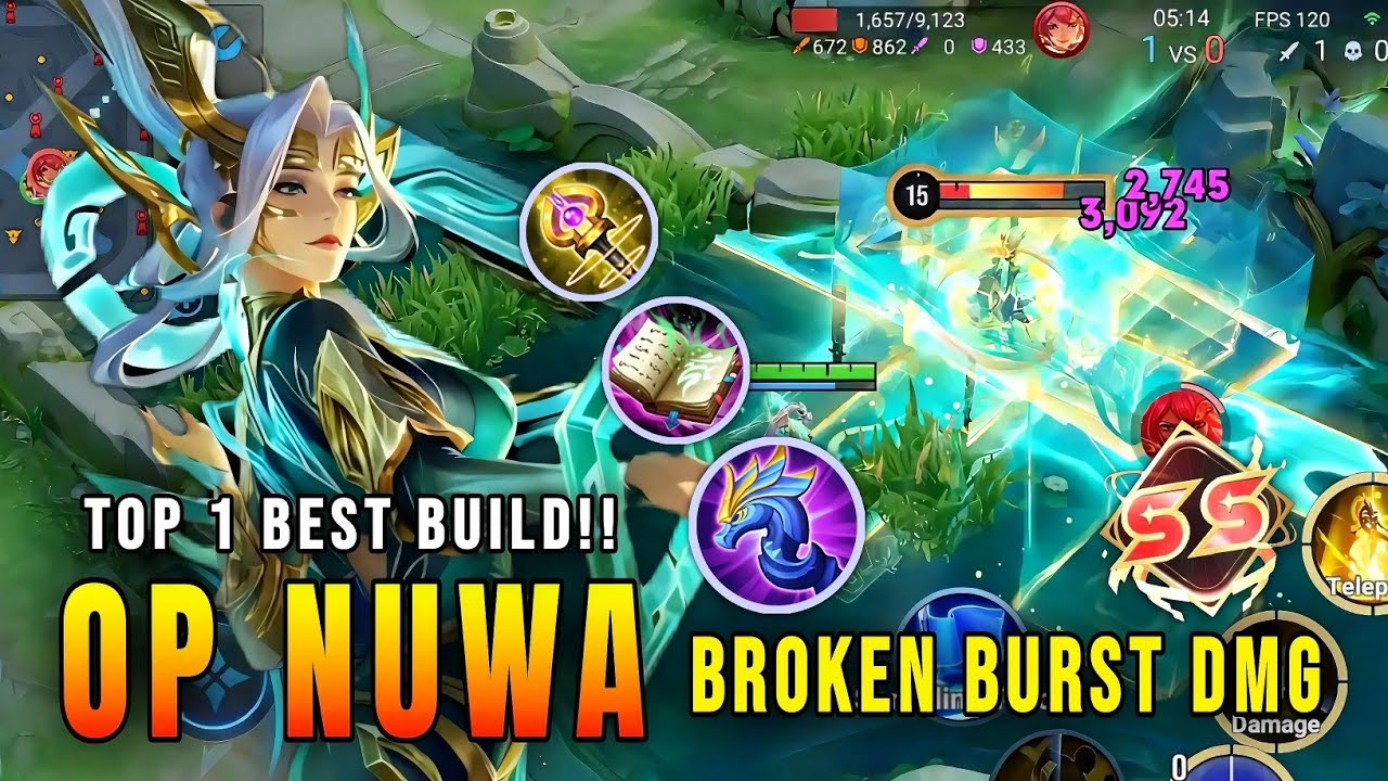BROKEN BURST DAMAGE!! Nuwa Legendary Gameplay - Top 1 Best Build | Honor of Kings